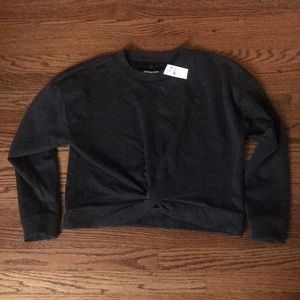 Charcoal Lou and grey cropped sweater